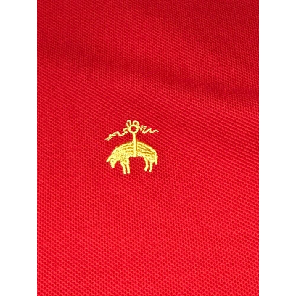 Brooks Brothers Red Performance Slim Fit Polo Shirt Size Medium - Picture 4 of 6